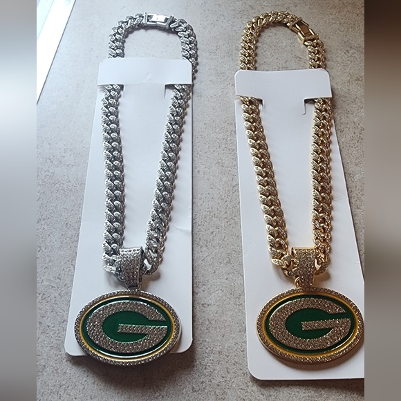 Green Bay Packers Football Chain Necklace 20